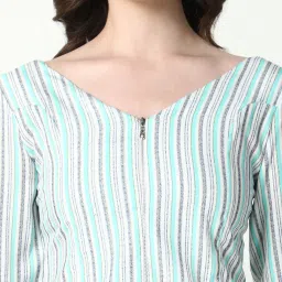 showoffff SHOWOFF Multicolor Striped Crop Top image 5