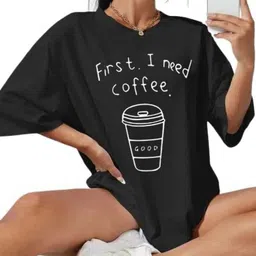 TOGS & TERRE Women Typography Printed Organic Cotton T-shirt-picture-18