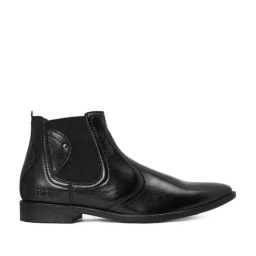 Red Chief Men's Black Chelsea Boots-picture-34