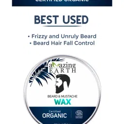 Amazing Earth Beard and Mustache Wax - 100 gm image 3