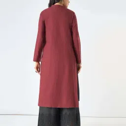 Rangmanch By Pantaloons Black Regular Fit Kurta With Jacket image 2