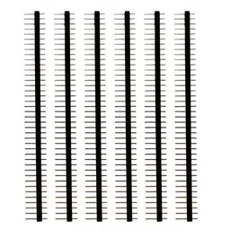 40x1 Pin 2.54mm Single Row Straight Male Pin Header Strip (Pack of 50) image 2