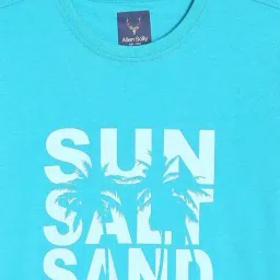 Allen Solly Kids Blue Printed Regular Fit T-Shirt image 3
