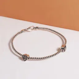 AVNI by GIVA 92.5 Sterling Silver Coiled Heart Bracelet for Women-image-97