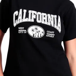 BOMBSHELL Oversized Printed Round Neck T-Shirt With Trouser image 4