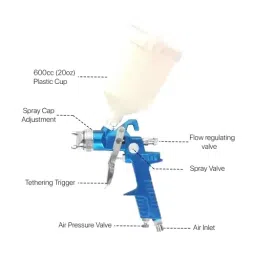 supergnat Pinaka H.V.L.P Traditional Spray Gun Without Tool H-827 Hvlp Sprayer Hvlp Sprayer image 3