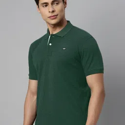 Metronaut Men Solid Polo Collar Cotton T-shirt image 4