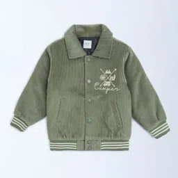 HOP Kids by Westside Sage Typographic Corduroy Cotton Jacket-picture-14