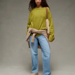 American Eagle Green Regular Fit Sweater image 2