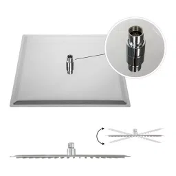 Fastgear Fusion Faucet Set with Shower Stainless Steel Chrome Finish Silver, FG2350 ( Pack of 5) image 5