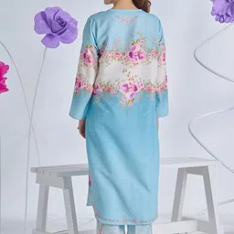 ROMONIA Printed Long Sleeves Tunic With Palazzos image 2