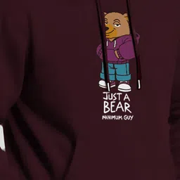 MaverIQ Men Printed Hooded Pullover Sweatshirt image 3