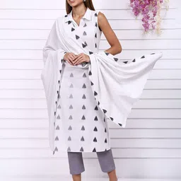 AURELIA Striped Woven Design Dupatta-image-6