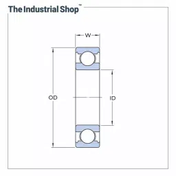 HKF Imported Single Row Deep Groove Ball Bearing Inner Dia 17 mm, Outer Dia 40 mm, Width 12 mm Tube Packing, 6203 image 2
