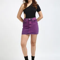 Calvin Klein Jeans Cotton A-Line Mini Skirt image 2
