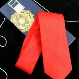 PELUCHE Men Red Solid Broad Tie-image-16