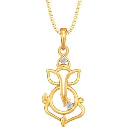 Joyalukkas 18k Gold & Diamond Pendant with Chain-image-33