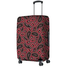 Nasher Miles Polyester 65 cm (24 Inch) Medium Protective Luggage Cover - Maroon Paisley Design-picture-29