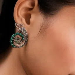 Shaya 92.5 Sterling Silver Liberate Oxidized Dangler for Women-image-45