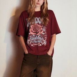 LULU & SKY Women Typography Printed Round Neck Pure Cotton Boxy T-shirt-picture-13