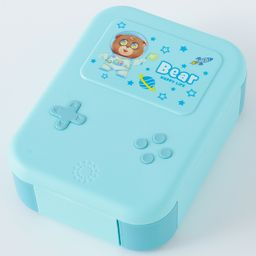 fab n funky Freezer & Leak Proof Lunch Box with Bear Theme Print - Light Blue-picture-42