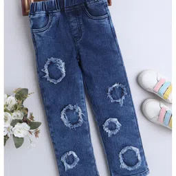 Bright Stars KIDSWEAR Woven Mild Washed Distressed Jeans - Blue-picture-36