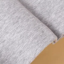 Teddy Cotton Knit Full Sleeves Turtle Neck T-Shirt - Grey image 3