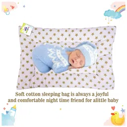 Babytoons Bedding Set for New Born Baby Gadda with Pillow & Side Bolsters (0-6 Months) Green image 4