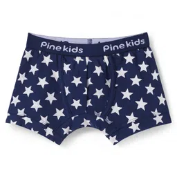 Pine Kids Cotton Knit Trunks With Stripes & Star Print Pack Of 3 - Color May Vary image 4