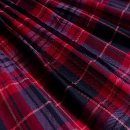 Babyhug Cotton Woven Full Sleeves Winter Frock With Checks & Belt - Purple image 4