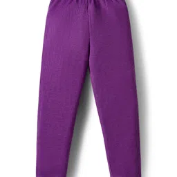 Tiara Interlock Knit Full Sleeves Make Today Great Text Printed Winter Sweatshirt With Joggers Set - Purple image 5