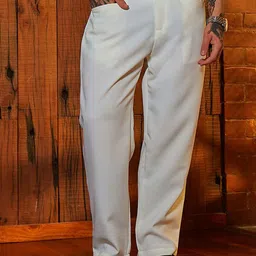 Campus Sutra Men Relaxed Fit Mid Rise Comfort Linen Trousers-image-72