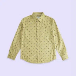 Pantaloons Junior Yellow Cotton Printed Full Sleeves Shirt-image-30