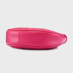 Caprese Fuchsia Textured Small Hobo Handbag image 5
