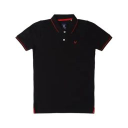 Allen Solly Junior Black Solid Polo T-Shirt-picture-39