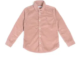 U.S. Polo Assn. Boys Beige Cotton Textured Corduroy Shirts image 5