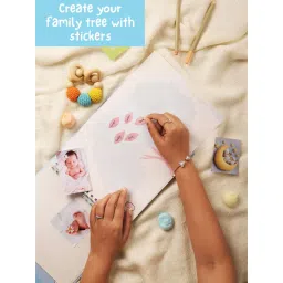 Doodle Collection Baby Journal Record Journey From Birth To Age 5 Blue image 5