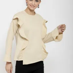 Belle Fille Beige Full Sleeves Sweatshirt-picture-17