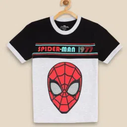 Kidsville Black & Grey Color Block T-Shirt-image-38