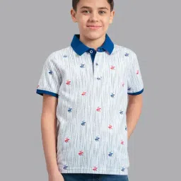 Beverly Hills Polo Club Kids White Printed Polo T-Shirt-image-72