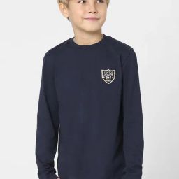 Jack & Jones Junior Blazer Navy Cotton Slim Fit Full Sleeves T-Shirt-picture-32