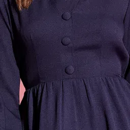 KASSUALLY Navy Fit & Flare Dress image 5
