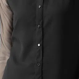 KASSUALLY Black Relaxed Fit Shirt image 5
