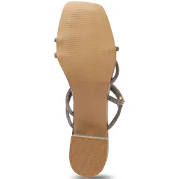 Carlton London Women's Gunmetal Casual Sandals image 5