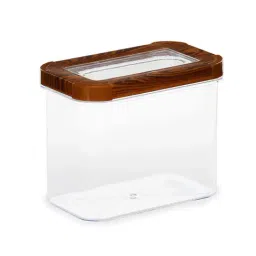 @home Nilkamal Brown Polypropylene Multipurpose Rectangular Canister Storage Container-image-4