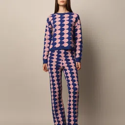 Only Blue & Pink Printed Pullover image 5