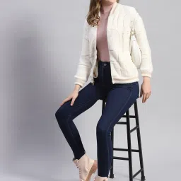 Monte Carlo Off White Regular Fit Sweatshirt image 5