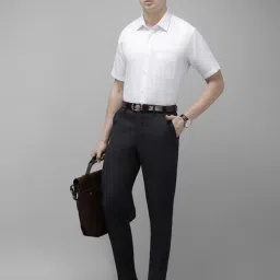Van Heusen White Cotton Regular Fit Shirt image 5
