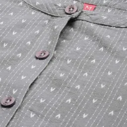 Clt.s Grey Cotton Striped Kurta Palazzo Set image 5