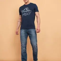 Wrangler Powder Blue Regular Fit Jeans image 5